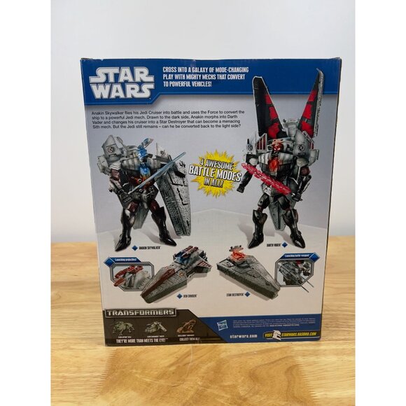 Hasbro Star Wars Transformers DARTH VADER to STAR DESTROYER New NIB - Picture 10 of 15